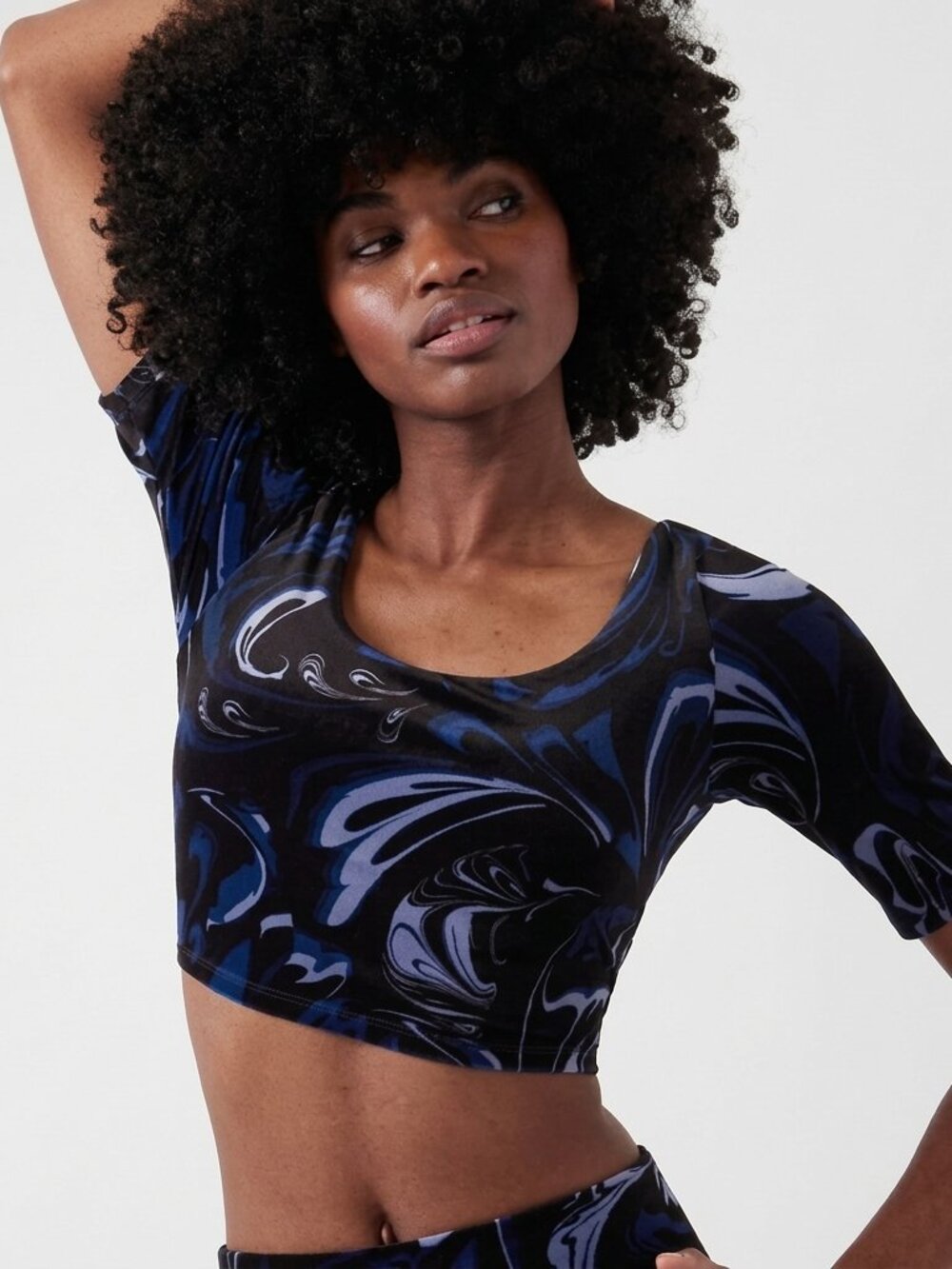 ATHLETA Exhilarate Velvet Crop Top - Size XS